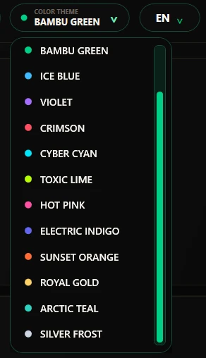 The rest of the color collection